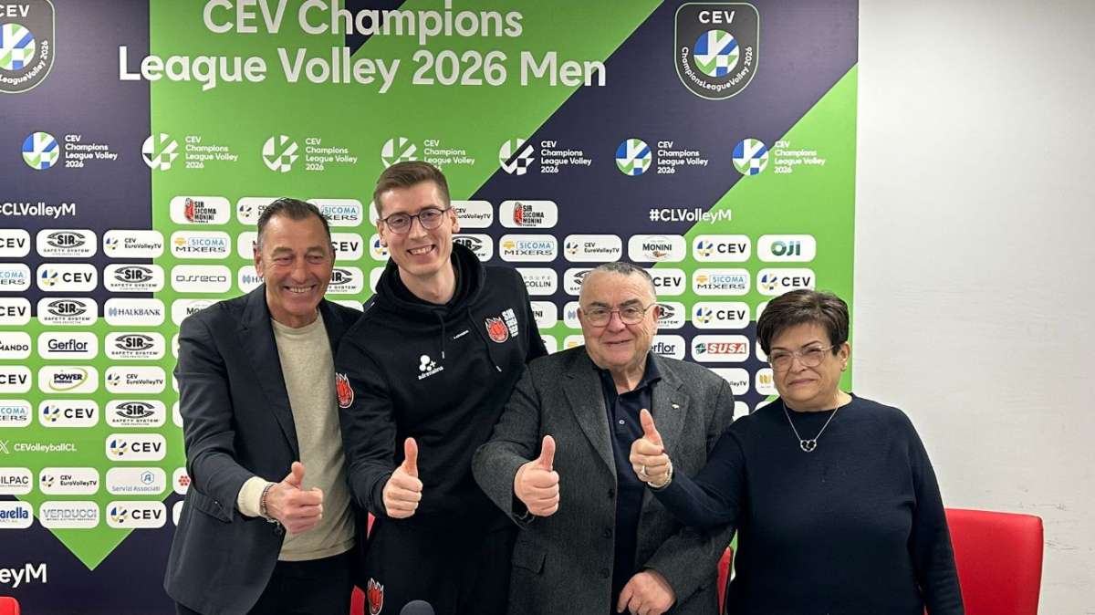 Stasera alle 20.30 Sir Perugia-Praga si sfidano per la Champions League