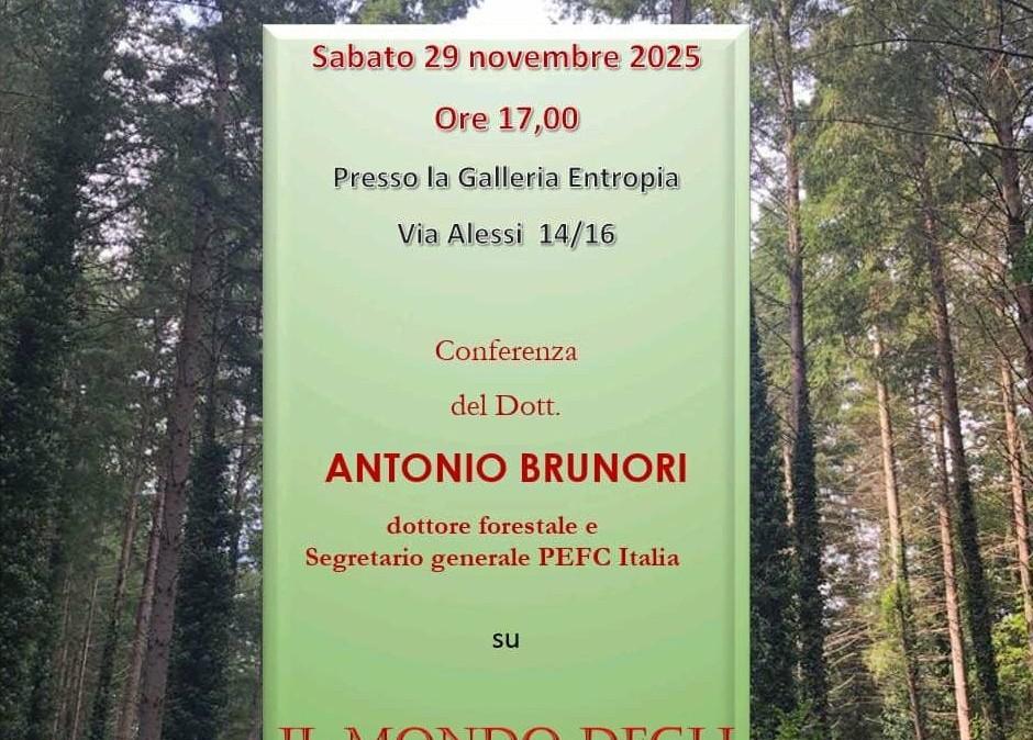 Il 29 novembre alla Galleria Entropia di Perugia "Il mondo degli alberi in un clima che sta cambiando"