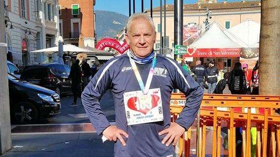Si celebra un mito della Perugia che corre! Per Stefano Perito centesima maratona in carriera!