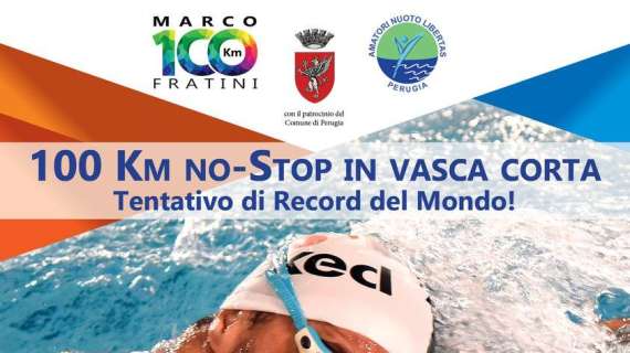 Marco Fratini nuoterà per 100 km alla Piscina Pellini: appuntamento sabato e domenica