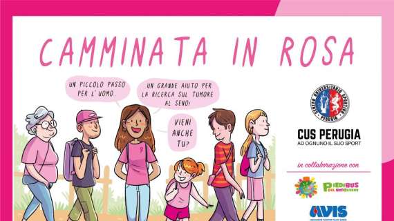 Nel pomeriggio del 20 ottobre a Perugia ci sarà la "Camminata in Rosa"