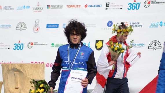 Che gioia per Francesco! Un bronzo mondiale conquistato in Estonia nell'orienteering