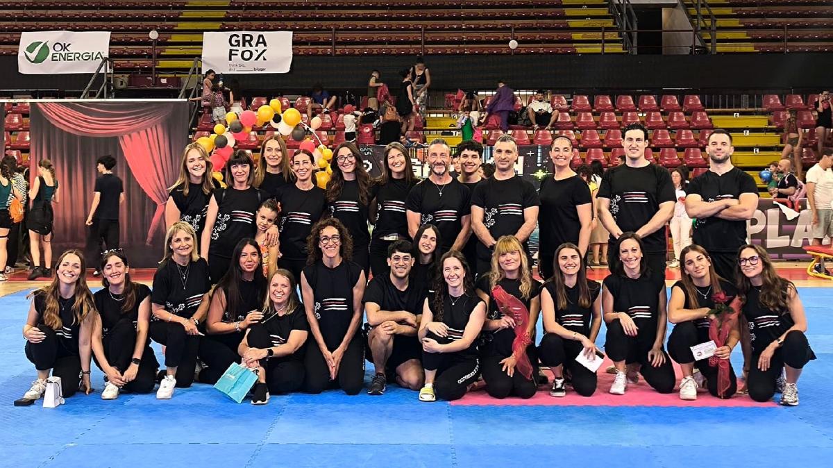 Emozioni per lo spettacolo di ginnastica di fine anno della Braccio Fortebraccio al PalaBarton