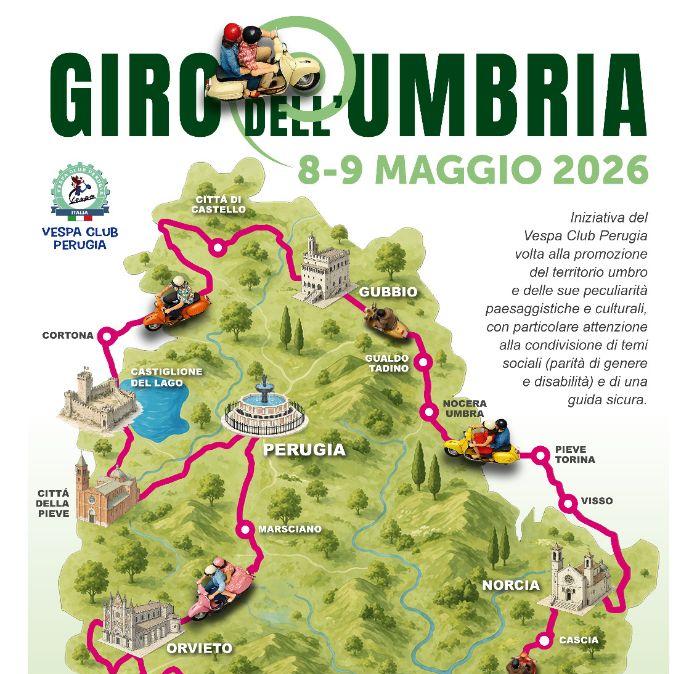 Il Vespa Club Perugia propone per l'8 e 9 maggio il Giro dell'Umbria con pernottamento a Castelluccio