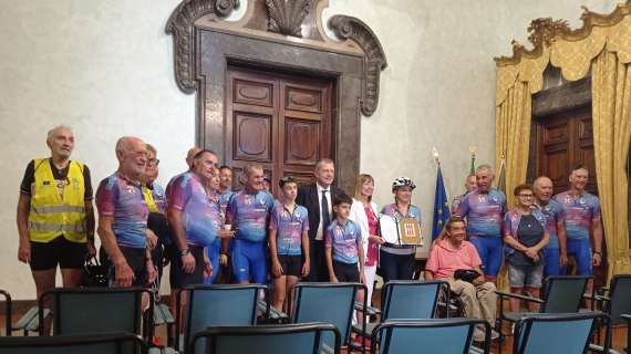 "Pedalando" ha fatto tappa oggi a Perugia per sensibilizzare sul Parkinson