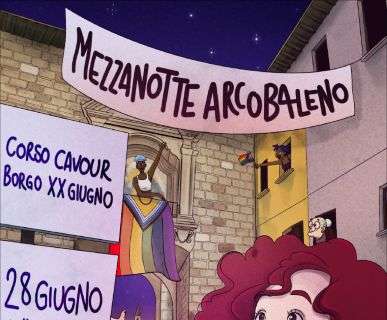 Ci siamo! Sabato 28 giugno torna a Perugia la "Mezzanotte Arcobaleno" in vista dell'Umbra Pride