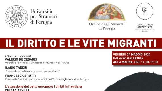 "Il Diritto e Le Vite Migranti": incontro venerdì alla Stranieri su "Il Fenomeno Migratorio in Italia. Sfide e Prospettive"