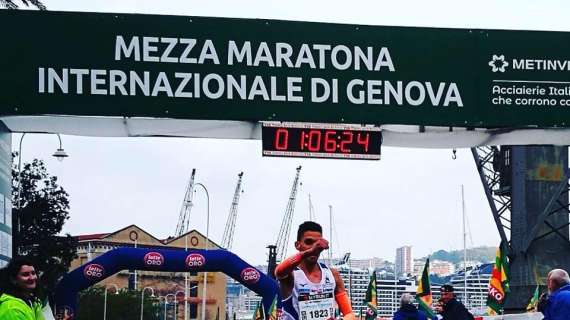 Che risultato per l'umbro Yassin El Khalil! Secondo assoluto alla Mezza Maratona di Genova!