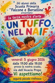 Gli alunni della “Falcone-Borsellino” di Prepo pronti ad “Un tuffo nel Naif”: opere in mostra questo venerdì dalle 17 alle 19