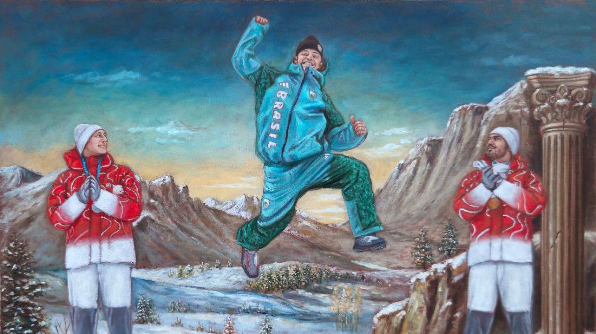 Artista umbro sul podio delle Olimpiadi di Milano Cortina: Maurizio stupisce il mondo!