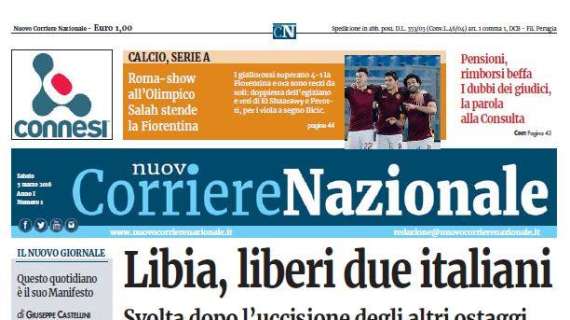 Auguri al "Nuovo Corriere Nazionale", quotidiano umbro da oggi in edicola