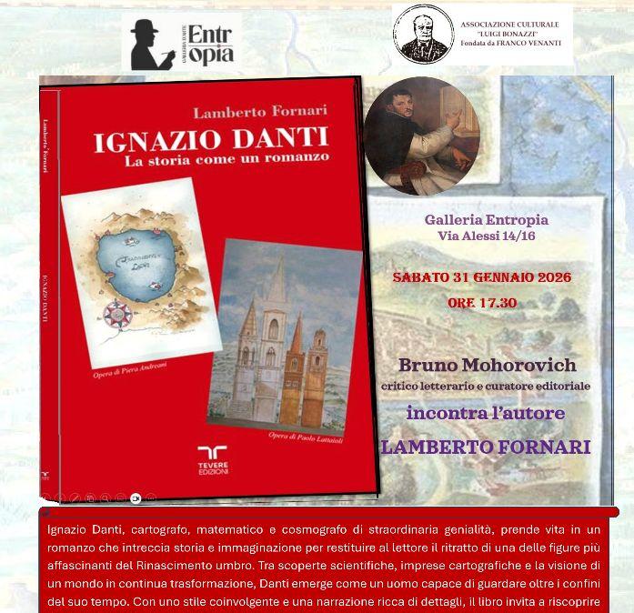 Il 31 maggio alla Galleria Entropia di Perugia la presentazione del libro di Lamberto Fornari su Ignazio Danti