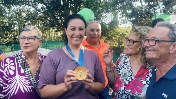 Grande festa a sorpresa per l'olimpica Diana Bacosi: tante le emozioni