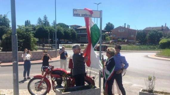 Una via a Strozzacapponi che ricorda il motociclista perugino Enio Ambrosi