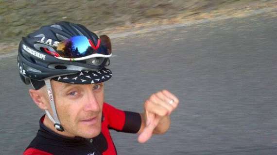 L'umbro Fred Morini, oggi 39 anni, pronto a 2500 km in bici! Festa per lui all'Expo di Milano!