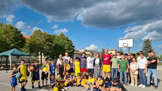 A Pucciarelli di Castiglione del Lago scoppia la voglia di basket grazie al nuovo campo da gioco