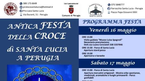 A Santa Lucia di Perugia dal 16 al 18 maggio ci sarà l’Antica Festa della Croce tra fede e tradizione