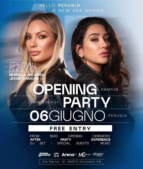 Prima volta a Perugia! Stasera le DJ Renée La Bulgara e Jessie Diamond al party gratuito per l'apertura dell'Arena54!
