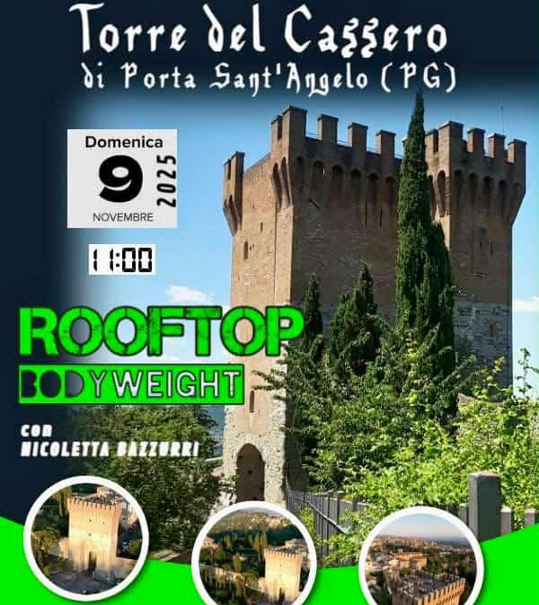 Domenica l'allenamento con Nicoletta Bazzurri alla Torre del Cassero di Porta Sant'Angelo di Perugia