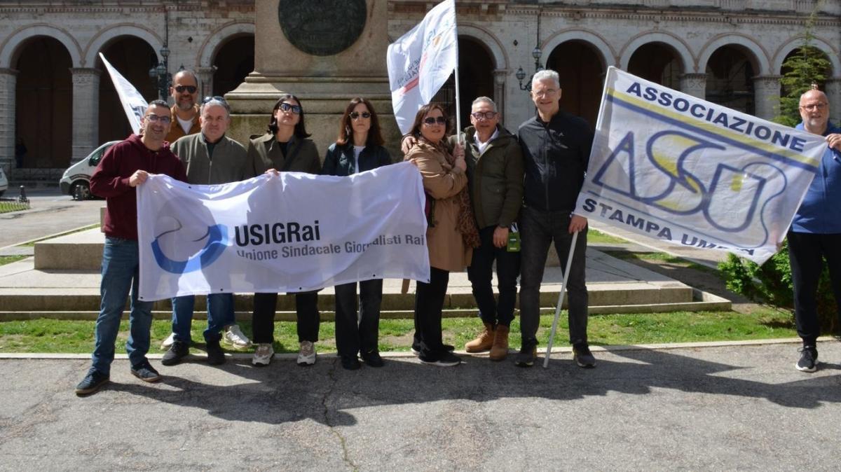 Delegazione di giornalisti oggi in piazza a Perugia e Terni per il rinnovo del contratto di categoria