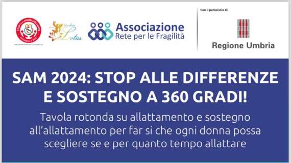 A Perugia tre appuntamenti per sensibilizzare l'importanza dell'allattamento materno: si inizia martedì 1 ottobre