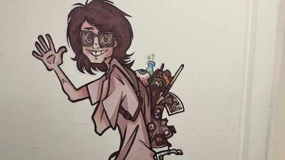 Al "Volta" di Piscille il ricordo di Pierluigi Pescatori con una caricatura: oggi si inaugura il dipinto
