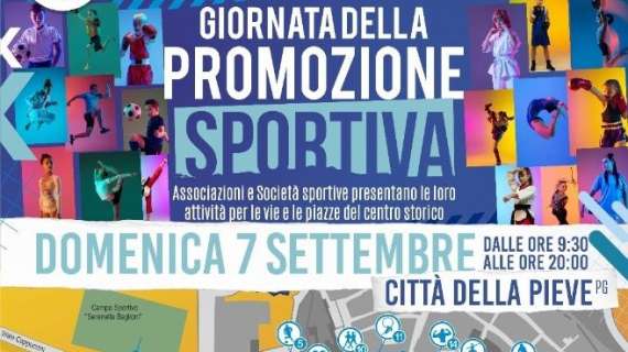 A Città della Pieve domenica la giornata della promozione sportiva, ma il calcio... a porte chuse per motivi discilinari