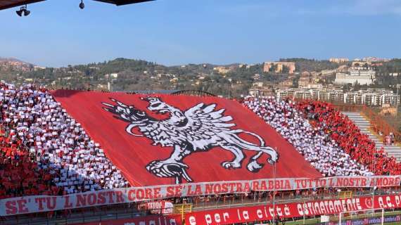 Ci sono 2000 posti per i tifosi del Perugia per la trasferta di La Spezia