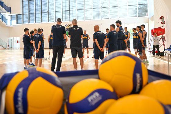 Capitan Giannelli e Giovanni Sanguinetti, ultimo arrivato alla Sir Perugia, pronti con l'Italia per la VNL