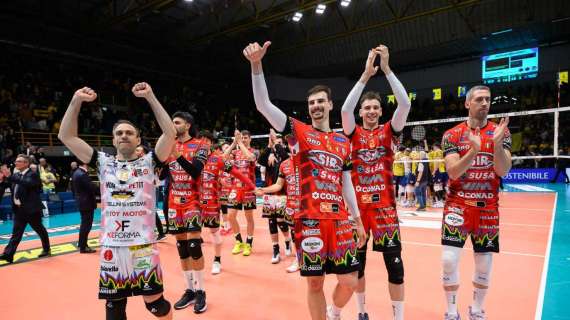 Così la vittoria della Sir Perugia ieri con Modena in gara-2 dei playoff scudetto