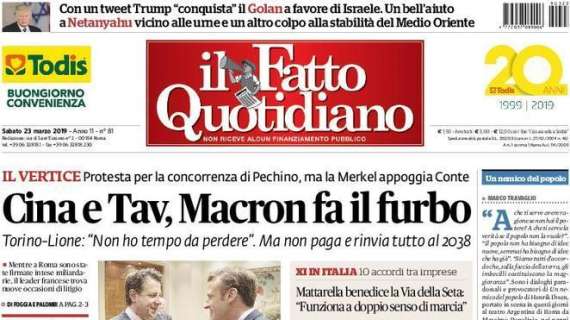 Il Fatto Quotidiano mette il Perugia in prima pagina: si parla della "strana vendita" di Mancini all'Atalanta
