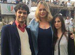 Anna Falchi madrina per Giulia Montera in occasione della proiezione di "Habemus Film Perugia oggi"