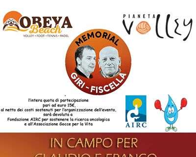 Il 24 e 25 agosto il "Memorial Giri-Fiscella" di beach volley: quest'anno si gioca a Mantignana