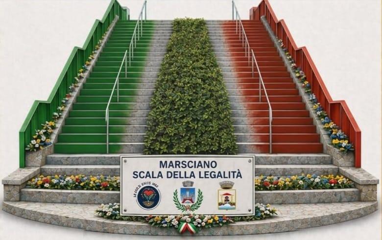 Il 14 maggio sarà inaugurata a Marsciano la prima "Scala della Legalità" ideata da Andrea Pilati 