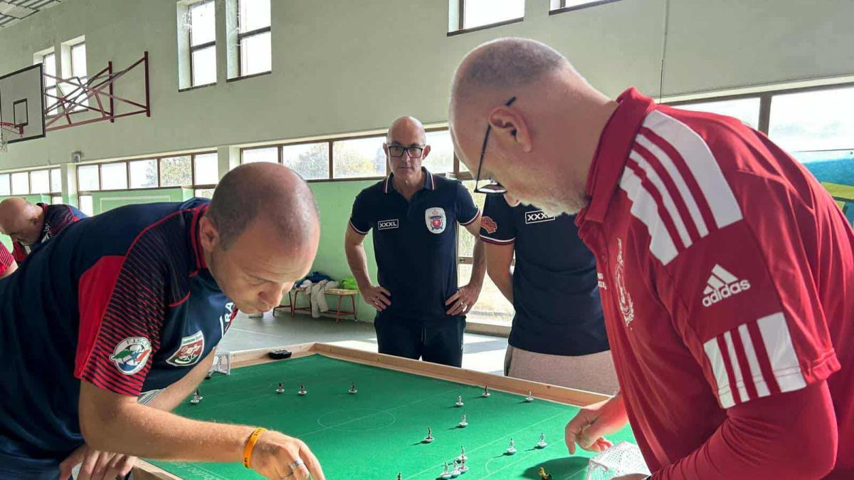 L'umbro Perotti chiude al terzo con la propria squadra del Taranto il torneo di Ascoli di subbuteo