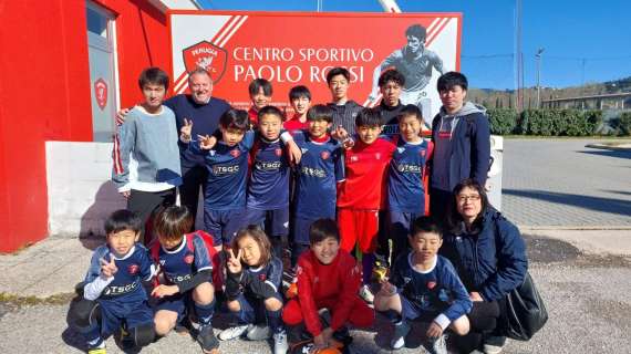 La scuola calcio della Perugia Japan ospite allo Stadio Curi con 16 giovani