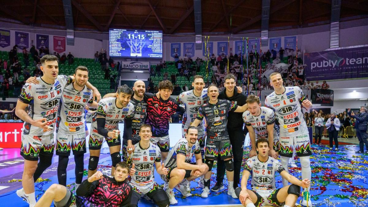 La Sir Susa Scai Perugia soffre, ma batte Monza per la seconda volta in questi playoff
