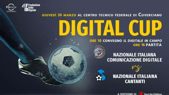 Domani si gioca la Digital Cup: a sfidarsi la Nazionale Comunicazione Digitale e la Nazionale Italiana Cantanti