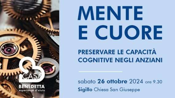 Sabato a Sigillo il convegno su "Mente e cuore - Preservare le capacità cognitive negli anziani"