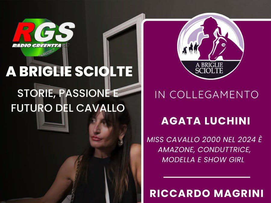 Come ogni mercoledì, oggi alle 19 appuntamento con "A briglie sciolte", la trasmissione di Catia Brozzi su RGS Radio
