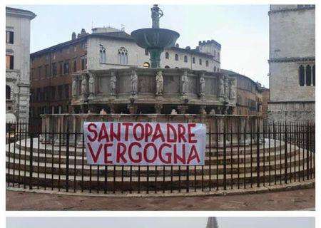 Una contestazione senza perecedenti a Perugia nei confronti del presidente Santopadre