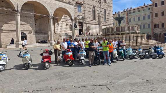 Le bellezze di Perugia si possono scoprire anche in Vespa: suggestiva iniziativa promossa dal Club cittadino