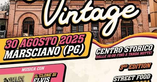 Torna "Umbria Vintage": appuntamento con la terza edizione il 30 agosto a Marsciano