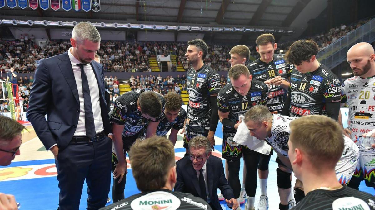La Sir Susa Scai Perugia pronta per la final four della Coppa Italia della Superlega di volley maschile