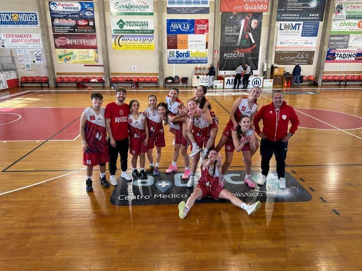 Prima vittoria in campionato per l'Under 17 femminile della Pallacanestro Perugia: battuta Gualdo Tadino 
