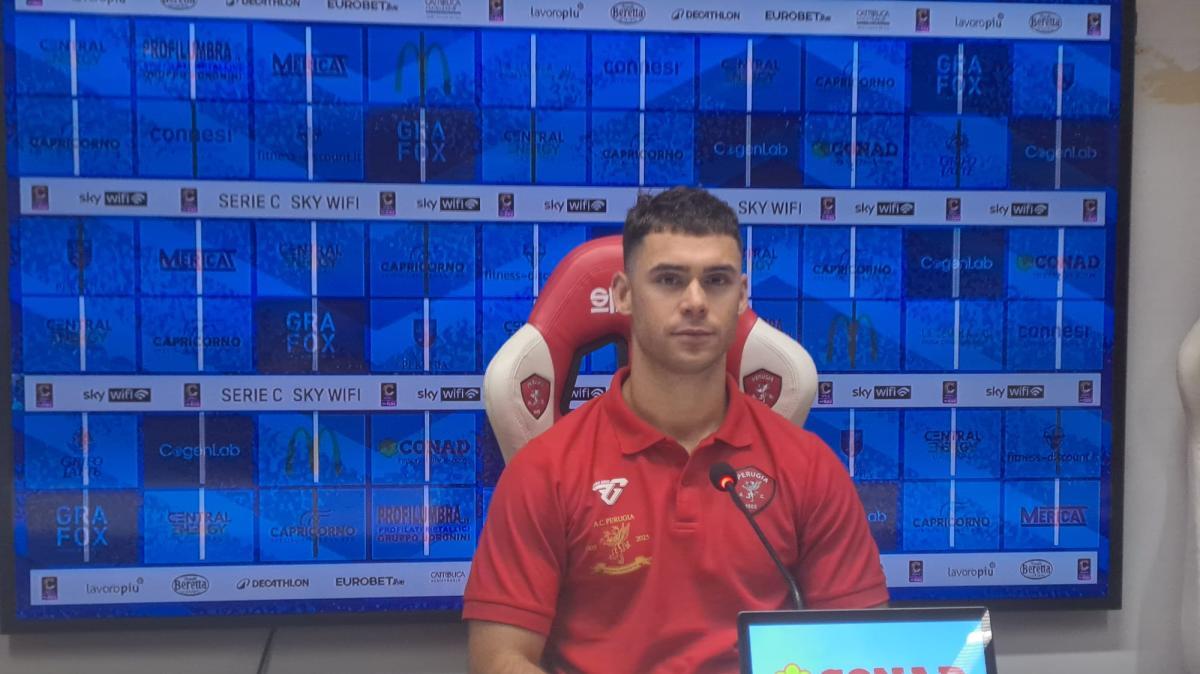 La conferenza stampa del Perugia per presentare la gara di Arezzo