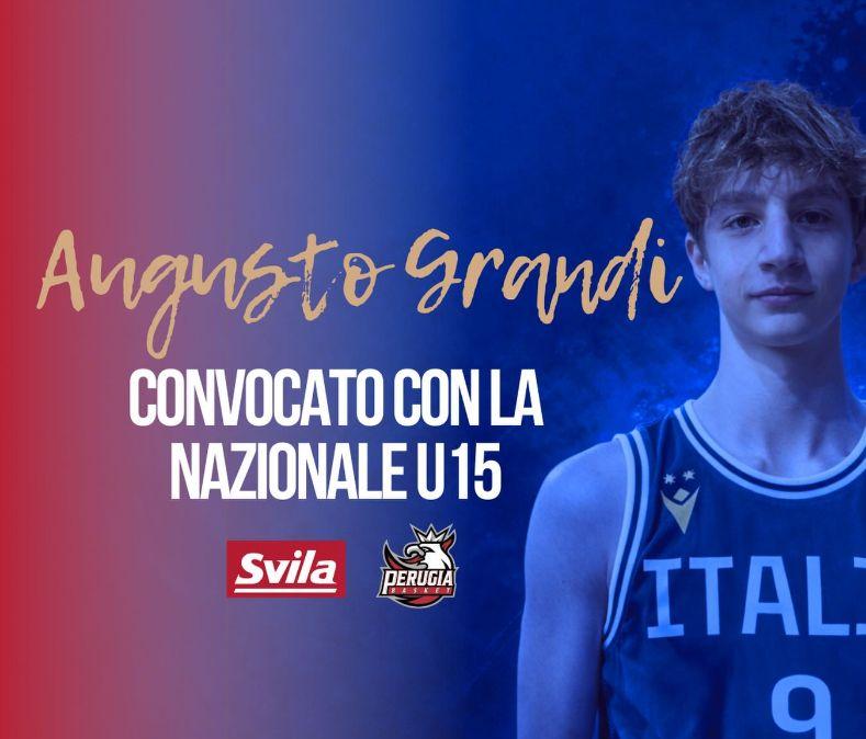 Soddisfazione per il Perugia Basket: convocazione azzurra per il talento Augusto Grandi