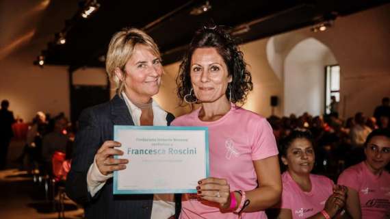 Francesca e la sua grande gioia per far parte del Perugia Running Pink Is Good...