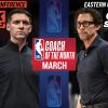 Daigneault (Thunder), Snyder (Hawks), nominati Allenatore del Mese di marzo