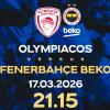 Olympiacos vs Fenerbahce, riprogrammata la gara rinviata del Round 14
